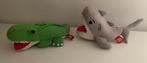 Lot de 2 peluches pour le bain croco + requin - 5€