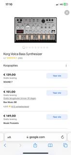 Korg Volcas , volca bass - volca kick - volca sampler, Musique & Instruments, Échantillonneurs, Enlèvement ou Envoi