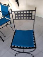 stoelen, Huis en Inrichting, Stoelen, Vijf, Zes of meer stoelen, Gebruikt, Metaal, Zwart