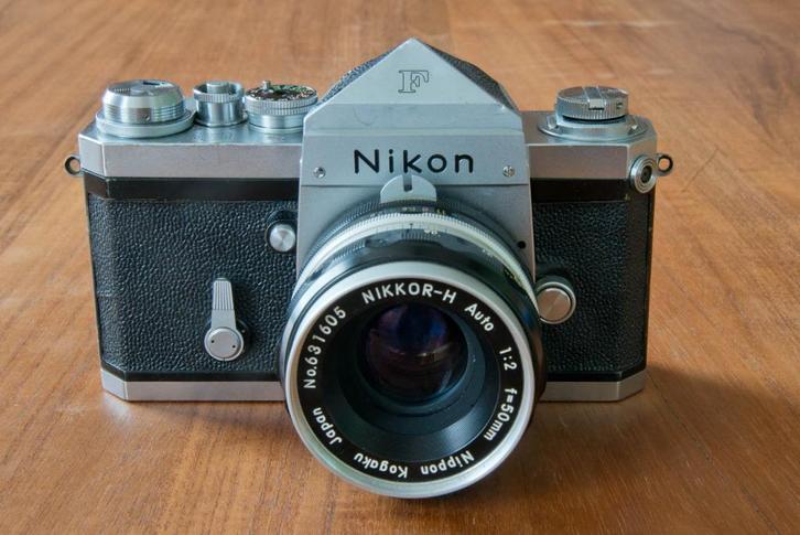 Nippon Kogaku Japan Nikon F DE-1 NKJ Nikkor  H Auto 50mm f/2, Audio, Tv en Foto, Fotocamera's Analoog, Gebruikt, Spiegelreflex