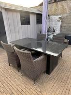 Tuinset in natuursteen, Tuin en Terras, Ophalen, Gebruikt, Tuinset, Eettafel