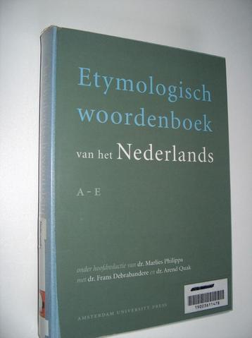 Etymologisch woordenboek A-E - A'dam University Press beschikbaar voor biedingen