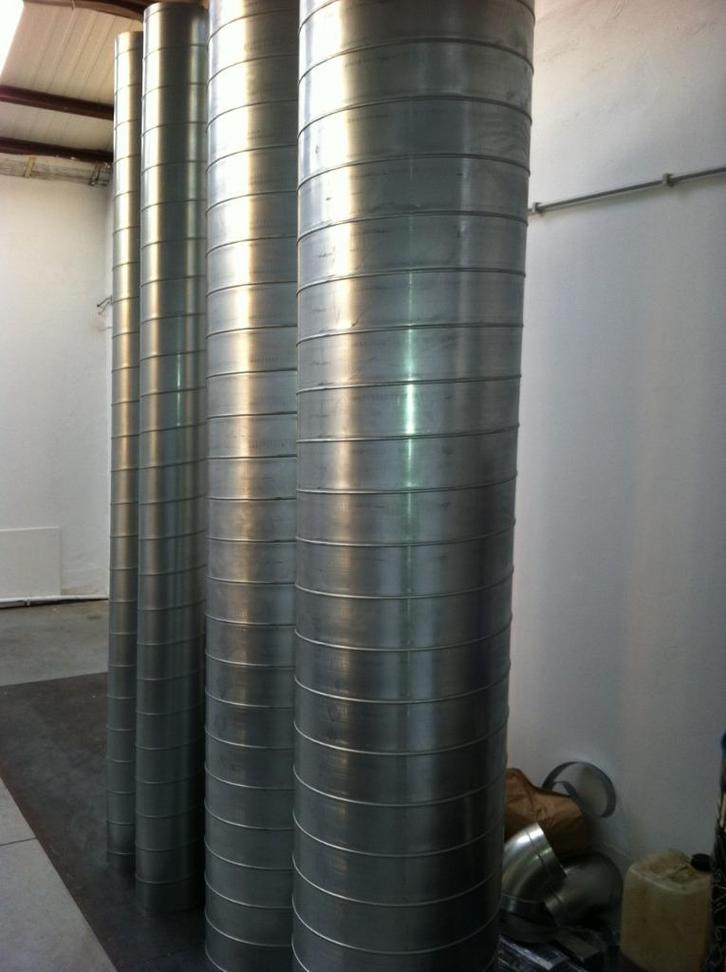 luchtkanalen voor ventilatie, airco en verwarming, Zakelijke goederen, Kantoor en Winkelinrichting | Magazijn, Stelling en Opslag