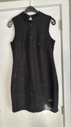 Vero Lisa black dress met glitter 42, Kleding | Dames, Jurken, Ophalen of Verzenden, Zo goed als nieuw
