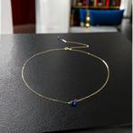Ketting geel goud 18K saffier hart winkelprijs 750€, Handtassen en Accessoires, Kettingen, Blauw, Ophalen of Verzenden, Zo goed als nieuw