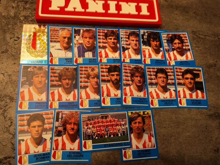 PANINI FOOTBALL 87 STANDARD LUIK  18 STICKERS 1987, Hobby en Vrije tijd, Stickers en Plaatjes, Nieuw, Verzenden