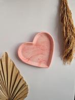 Handgemaakt hartschaaltje marmerroze, Neuf, Enlèvement ou Envoi, Shauni´s Atelier, Stabroek