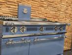 🔥Luxe Fornuis Delaubrac  120 cm baby blauw + rvs 2 ovens, 60 cm of meer, Grill, Ophalen of Verzenden, Zo goed als nieuw