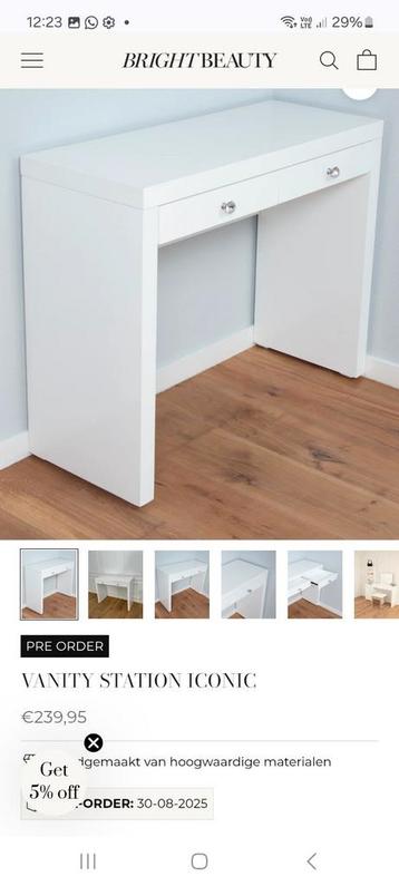 Nieuwe makeup tafel  beschikbaar voor biedingen
