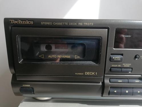 technics RS TR 373 double deck casette automatic, TV, Hi-fi & Vidéo, Decks cassettes, Double, Autres marques, Auto-reverse, Tape counter