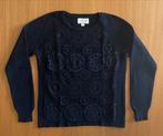 Pull bleu marine avec broderie - M - 8€, Comme neuf, Taille 38/40 (M), Bleu, Springfield