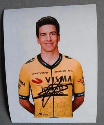 Gesigneerde foto van Edoardo Affini.  beschikbaar voor biedingen