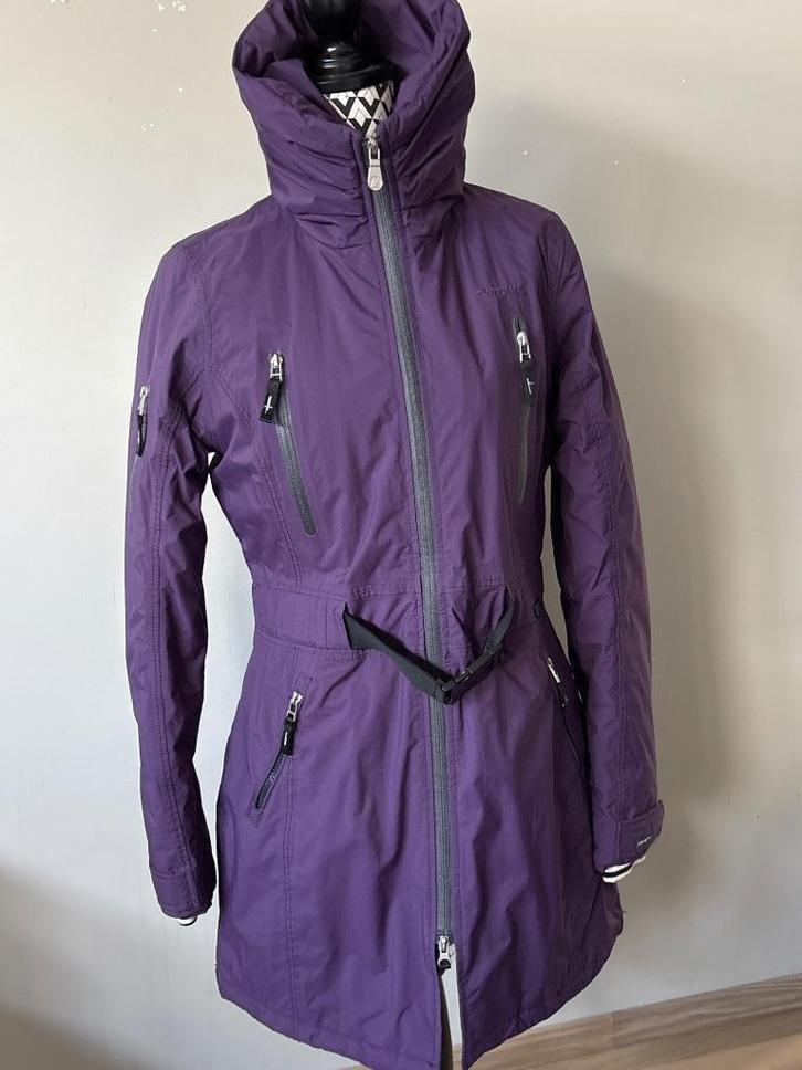 Halflange jas/skijas GAASTRA - medium, Kleding | Dames, Jassen | Winter, Zo goed als nieuw, Maat 38/40 (M), Paars, Ophalen of Verzenden