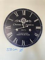Wandklok diameter 59 cm, Huis en Inrichting, Woonaccessoires | Klokken, Ophalen, Zo goed als nieuw, Wandklok