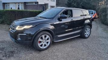 Evoque 2.0d automaat pano led leder navi, Auto's, Land Rover, 4 cilinders, Zwart, Leder, Bedrijf