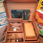 Bak met bakjes + materiaal ., Ophalen of Verzenden, Gebruikt