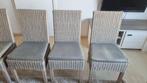 4 rieten eetkamerstoelen - goede staat, Ophalen, Riet of Rotan, Gebruikt, Landelijk
