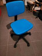 Gratis kinder bureaustoel blauw, Ophalen, Zo goed als nieuw, Blauw, Bureaustoel