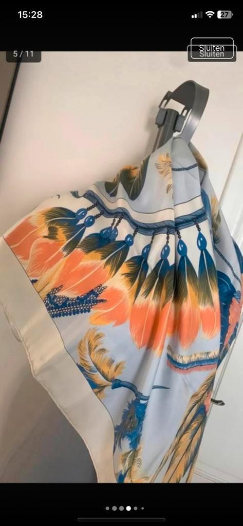 Prachtige splinternieuwe Hermes sjaal nog in originele doos, Kleding | Dames, Mutsen, Sjaals en Handschoenen, Sjaal, Verzenden
