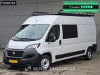 Fiat Ducato 140pk Dubbel Cabine L3H2 Trekhaak Navi Airco Cru, Auto's, Bestelwagens en Lichte vracht, Stof, Gebruikt, Euro 6, 2500 kg