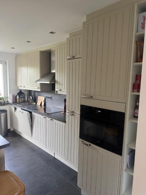 Cuisine à vendre, Huis en Inrichting, Keuken | Complete keukens, Gebruikt, Enkelwandige keuken, Crème, Hout, Met kookeiland, Ophalen
