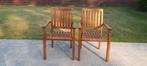 2 houten tuinstoelen, Tuin en Terras, Tuinstoelen, Ophalen, Zo goed als nieuw