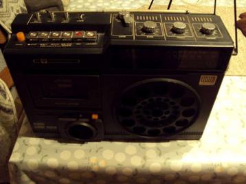 draagbare radio  A C E C met cassetespeler 220v, Enlèvement ou Envoi, Ne fonctionne pas, Radio
