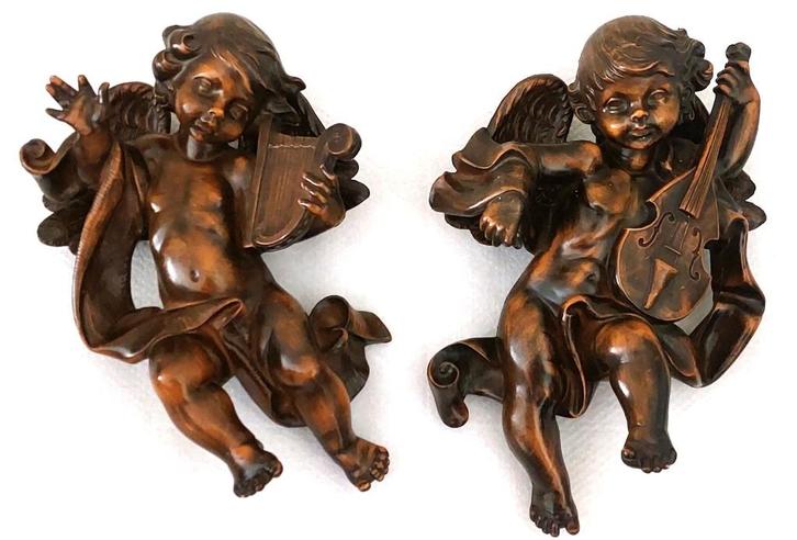 Muzikale Engelen - Hout, Antiek en Kunst, Curiosa en Brocante, Ophalen of Verzenden