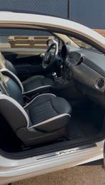 Fiat 500 Rockstar 2020 LUXE SPORTIEVE uitvoering 1e eigenaar, Auto's, Voorwielaandrijving, 4 cilinders, Wit, Leder