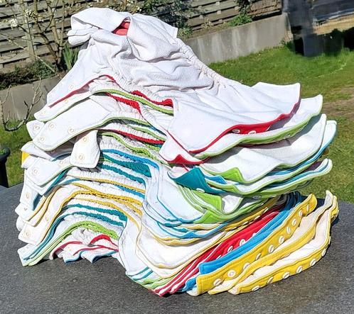 PAKKET: 43 Wasbare luiers + 169 inleggers + 14 overbroekjes, Kinderen en Baby's, Badjes en Verzorging, Gebruikt, Overige typen