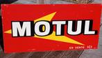 Mooi aluminium reclamebord MOTUL ca 1960, Ophalen of Verzenden, Zo goed als nieuw, Reclamebord