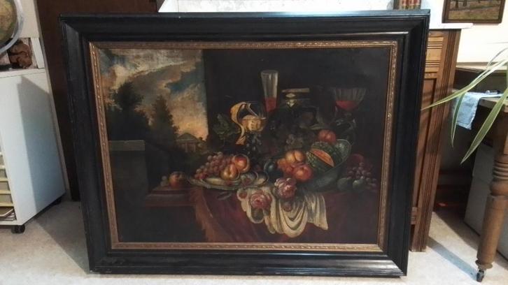 Olie op doek, Stilleven, Antiek en Kunst, Kunst | Schilderijen | Klassiek, Ophalen