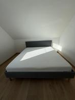 Bed 180/200 - Grijs- Perfecte staat, Huis en Inrichting, Ophalen, Tweepersoons, Zo goed als nieuw, 180 cm