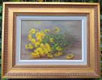 Schilderij - Ruiker Gele Bloemen, Ophalen of Verzenden