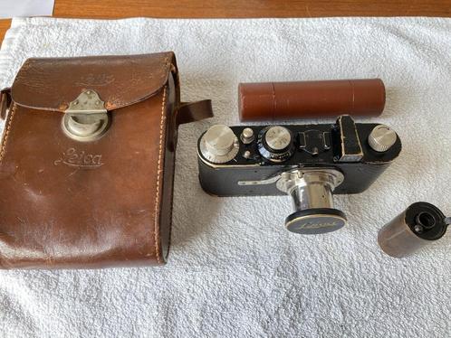 1930 Leica IA Elmar 50mm f3.5 en ETRIN-behuizing herzien en, Audio, Tv en Foto, Fotocamera's Analoog, Refurbished, Leica, Ophalen of Verzenden
