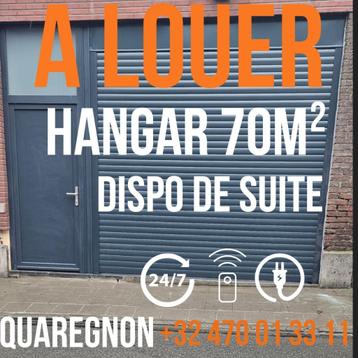 Hangar 70m² te huur in Quaregnon (regio Mons) beschikbaar voor biedingen