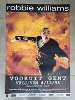 Poster Robbie Williams in Vooruit Gent 1998, Collections, Musique, Artistes & Célébrités, Comme neuf, Enlèvement ou Envoi