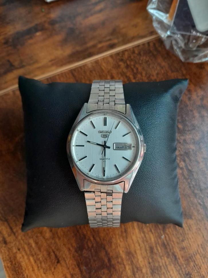 Montre Seiko Vintage, Handtassen en Accessoires, Horloges | Dames, Gebruikt, Seiko, Staal, Staal, Ophalen of Verzenden