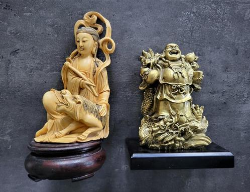2 Chinese beeldjes, Antiek en Kunst, Kunst | Niet-Westerse kunst, Ophalen of Verzenden