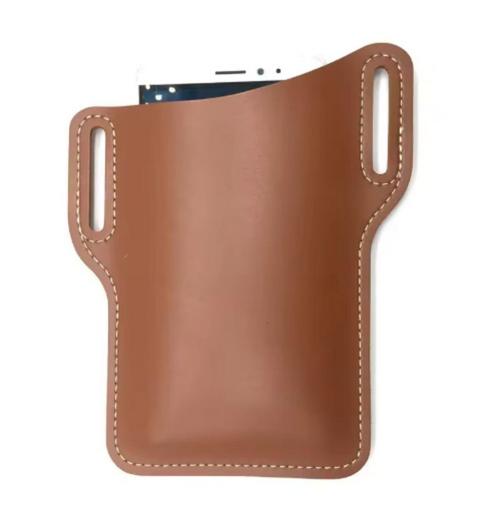 Telefoonhouder Telefoonholster Riemhouder Heuptas - - Bruin, Telecommunicatie, Telefoonhouders, Nieuw, Ophalen of Verzenden