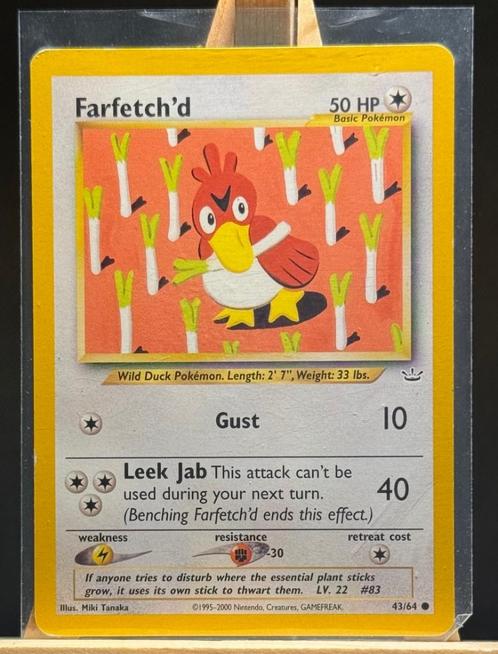 - Neo Revelation - Farfetch'd 43/64 - Common -, Hobby en Vrije tijd, Verzamelkaartspellen | Pokémon, Zo goed als nieuw, Losse kaart