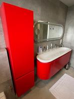 Meuble de salle de bain rouge, Enlèvement, Utilisé, Meuble lavabo