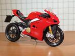 Ducati Panigale V4 1:18 Bburago, Hobby en Vrije tijd, Modelauto's | 1:18, Ophalen of Verzenden, Nieuw, Motor, Burago