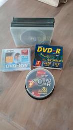 DVD-RW, DVD+R, DVD-R + boîtiers, Enlèvement ou Envoi, Comme neuf, Dvd