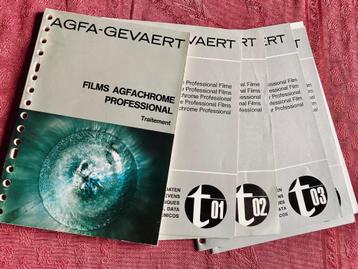 Set van 15 technische fiches van AGFA -Gevaert beschikbaar voor biedingen