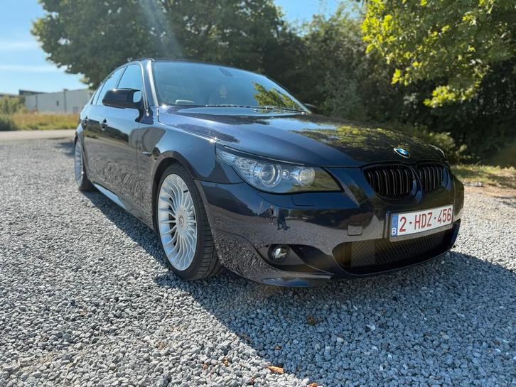 Bmw e60  535d m pakket 420, Auto's, BMW, Particulier, 5 Reeks, Diesel, Euro 4, Berline, 5 deurs, Automaat, Blauw, Beige, Leder