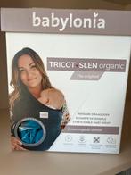 Babylonia draagdoek - Tricot-Slen Organic - tropical petrol, Draagdoek, Buik of Rug, Zo goed als nieuw, Ophalen