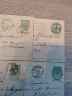 LOT: 4 OUDE POSTKAARTEN/BRIEFKAART OOSTENDE 1909-1910, Verzamelen, Ophalen of Verzenden, Voor 1920, Gelopen, West-Vlaanderen