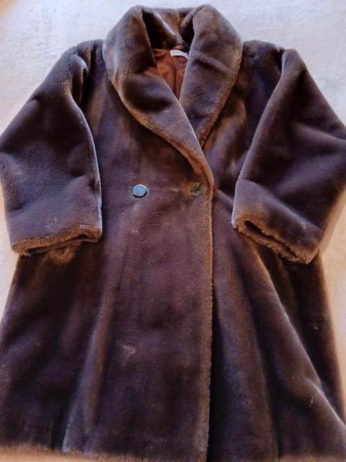 Mantel Cacharel faux fur, Kleding | Dames, Jassen | Winter, Zo goed als nieuw, Maat 38/40 (M), Verzenden