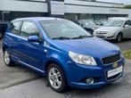 Chevrolet Aveo 1.4i, 4/2010, 81.626km, Airco, 12m Garantie, Auto's, Chevrolet, Stof, 140 g/km, 4 cilinders, Blauw